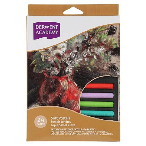 Derwent Academy Soft Pastels Assorted Pack 24