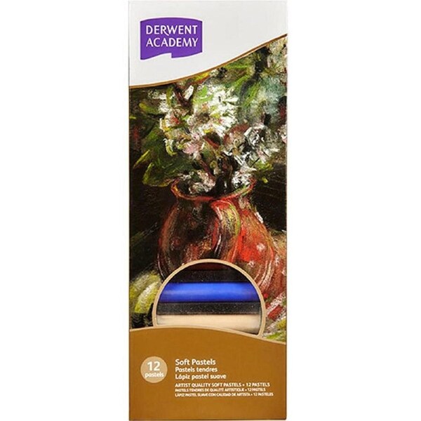 Derwent Academy Soft Pastels Blocks Assorted Pack 12
