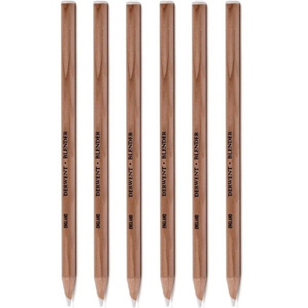Derwent Blender Pencil Pack 6 Blending Colourless Pencils