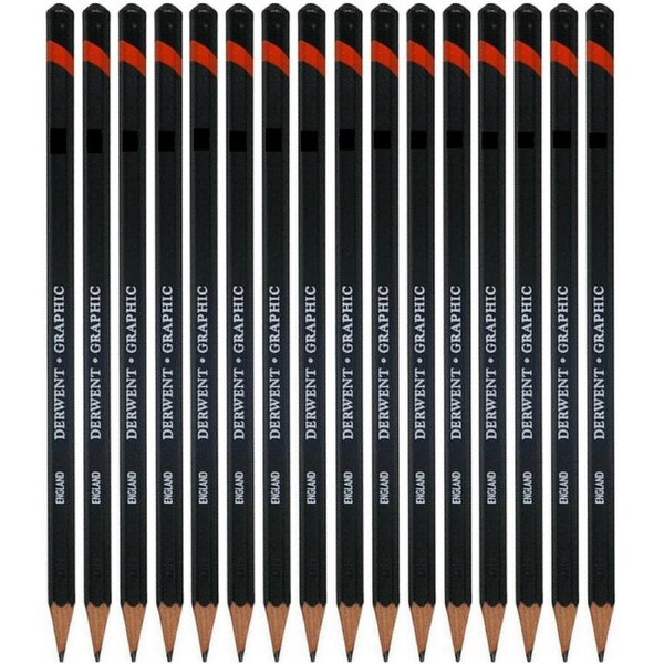 Derwent Graphic Pencil 2B 12 Pack