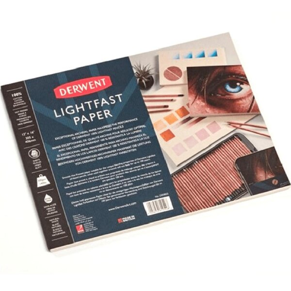 Derwent Lightfast Art Paper Pad Professional 9"x12" Medium 20 Sheets