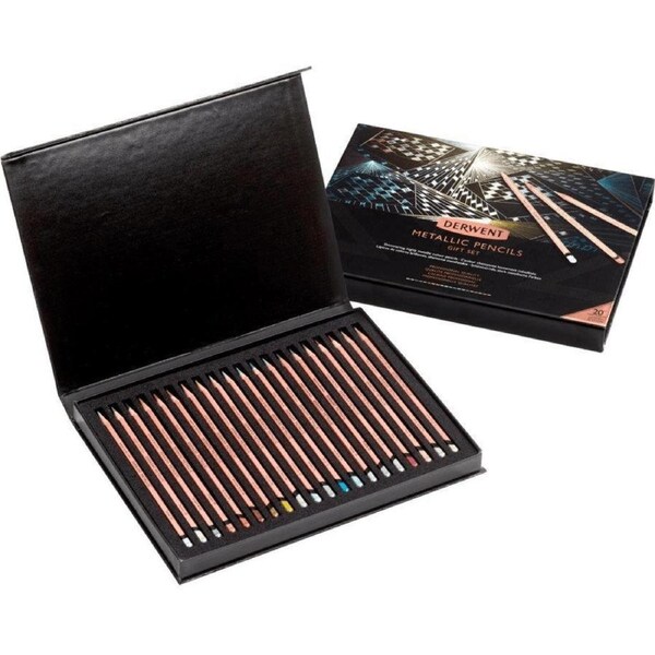 Derwent Metallic Professional Colour Pencils Gift Set 20 Anniversary Edition