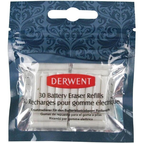 Derwent Replacement Erasers Pack 30