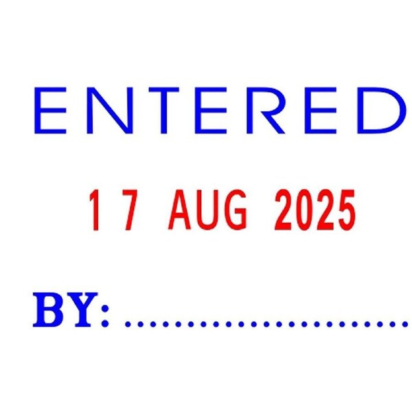 Deskmate Self-Inking Dater Entered