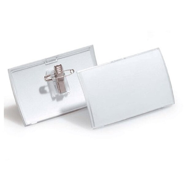 Durable Click Fold Name Badge With Combi Clip Box 25