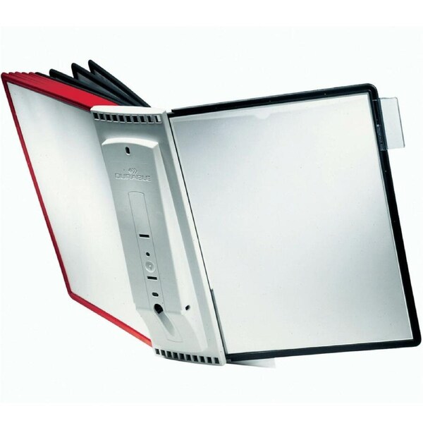 Durable Sherpa Display System Wall Bracket 10 Panels Black/Red