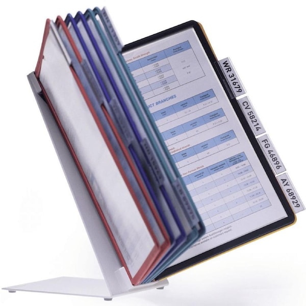 Durable Vario Table Display System With 10 Assorted Panels A4