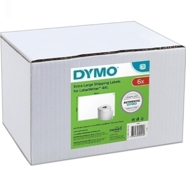 Dymo 4XL/5XL Courier Shipping Label 4x6" 104x159mm 2128307 Pack 6 Rolls Bulk