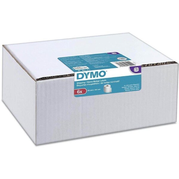 Dymo 99014 Lw Shipping Labels 54x101mm White Value Pack Box 6