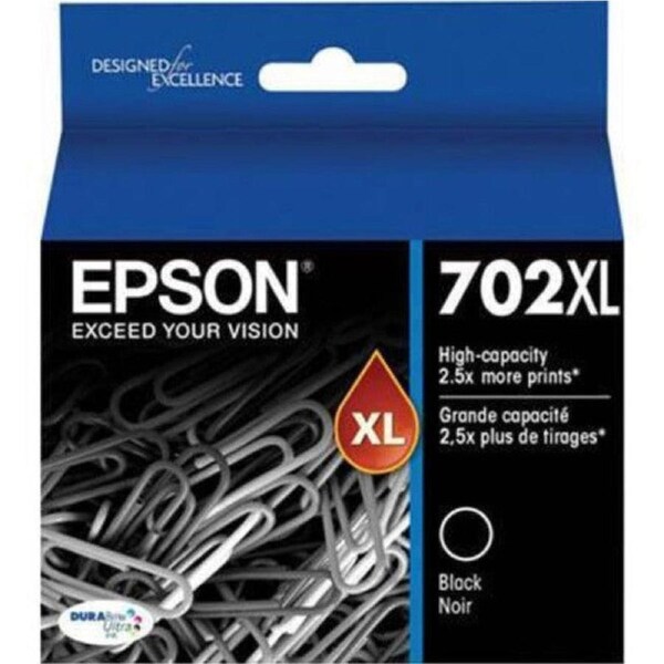 Epson 702XL Ink Cartridge High Yield Black WF 3720 3725