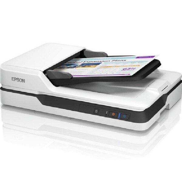 Epson DS-1630 Workforce Flatbed Feeder Document Scanner White