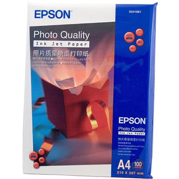 Epson Paper Photo Quality Paper 102GSM A4 Pack 100