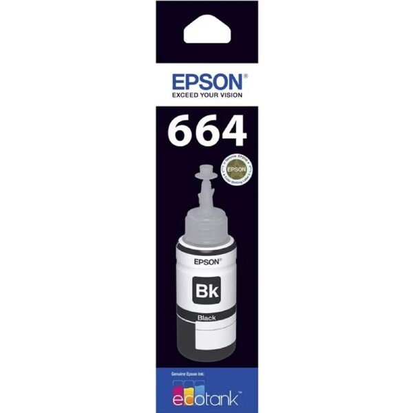 Epson T664 Eco Tank Ink Bottle Black