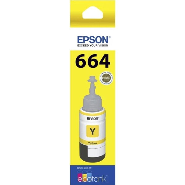 Epson T664 Eco Tank Ink Bottle Yellow