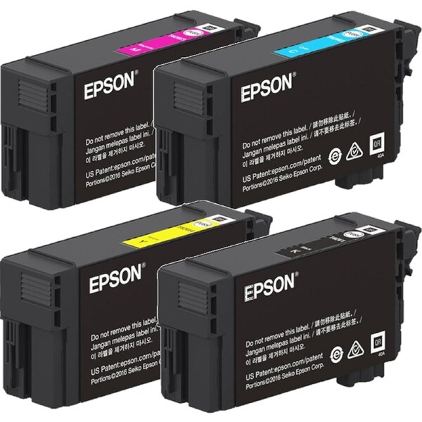 Epson XD2 E40U/T40U UltraChrome Pigment Ink Cartridge Black/Cyan/Magenta/Yellow Set