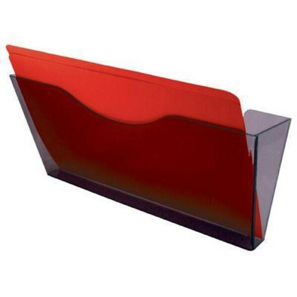 Esselte Document Pocket Wall Mount Landscape Foolscap Smoke