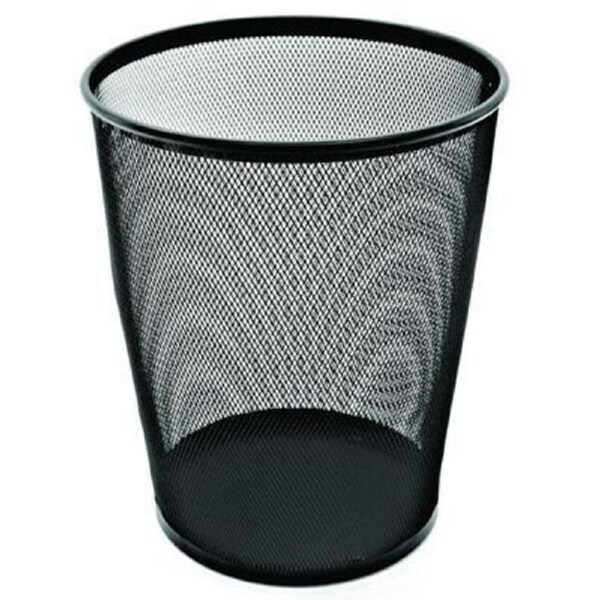 Esselte Metal Mesh Waste Bin 19 Litre Black
