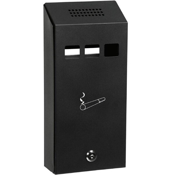 Esselte Steel Smokers Ash Cigarette Tray Bin Wall Mount