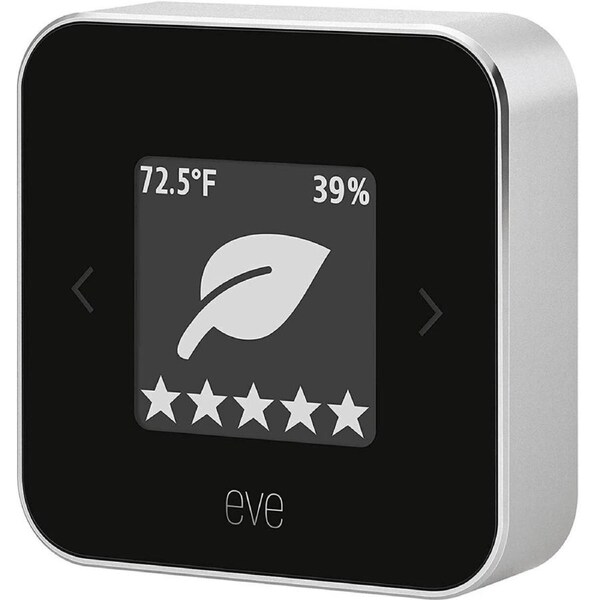 Eve Wireless Indoor Room Air Quality Temperature Humidity Sensor Monitor