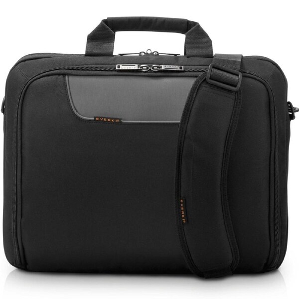 Everki Advance Compact Briefcase Laptop Shoulder Bag 16" Inch Black