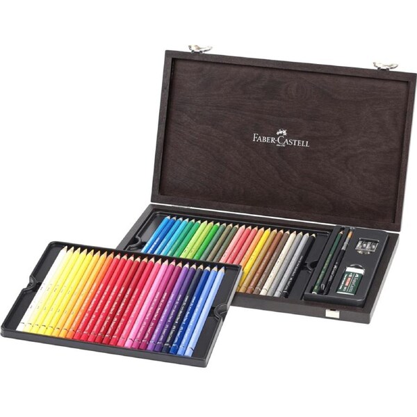Faber-Castell 48 Albrecht Durer Watercolour Colour Pencils Wooden Case Set Box
