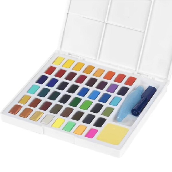Faber-Castell Creative Studio Watercolour Paint Set 48 + Water Brush