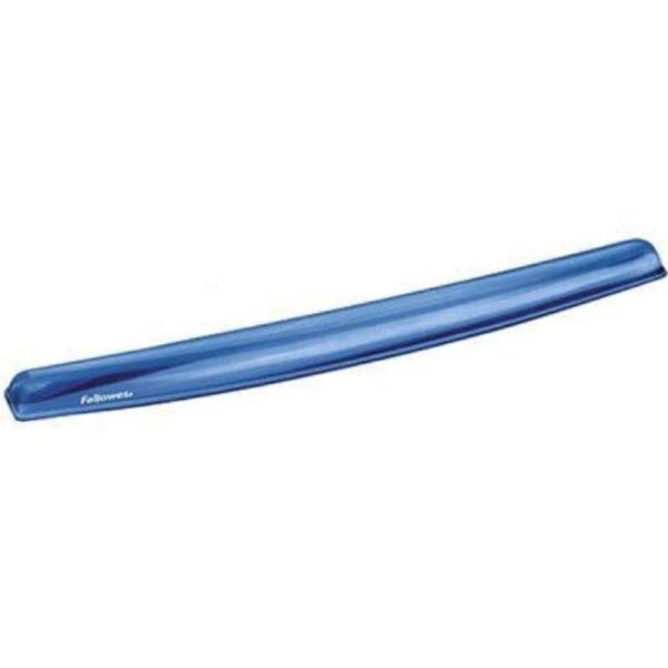Fellowes Crystal Keyboard Gel Wrist Rest Blue