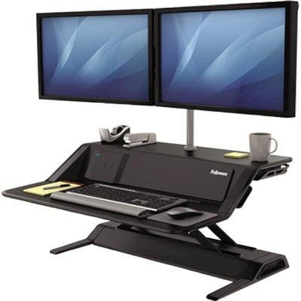 Fellowes Lotus DX Sit Stand Workstation Black
