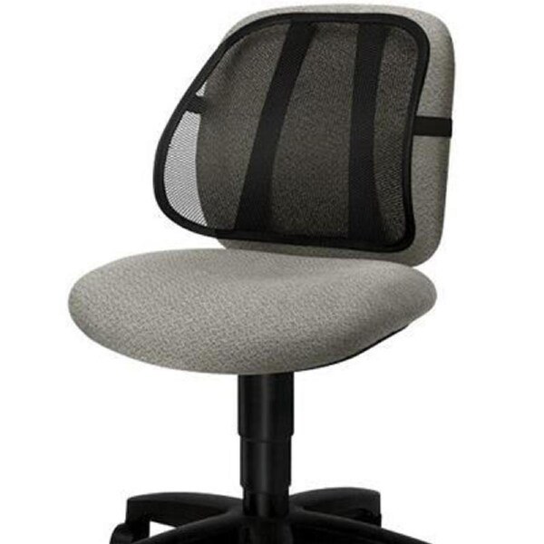 Fellowes Lumbar Back Support Mesh Back Steel Black