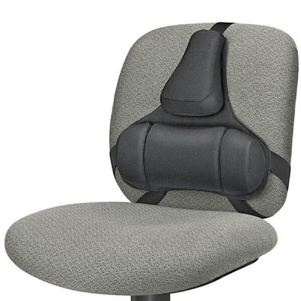 Fellowes Lumbar Back Support Professional Series 368.3×381×50.8mm Polyurethane Foam Black