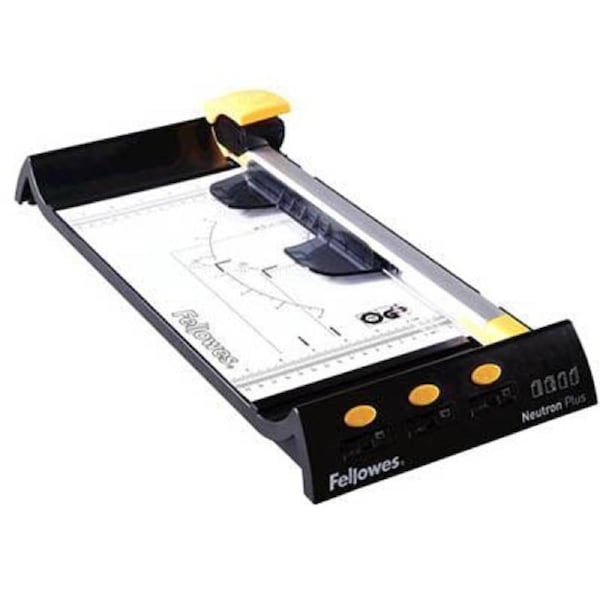 Fellowes Neutron Plus Rotary Trimmer 10 Sheet A4 Black/Silver