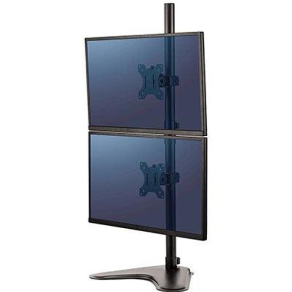 Fellowes Professional Series Monitor Arm Dual Vertical Stacking Mount Black