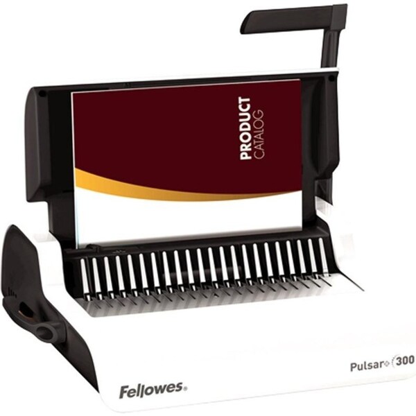 Fellowes Pulsar 300 Binding Machine Manual Plastic Comb White