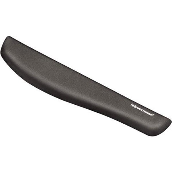 Fellowes Wrist Rest Plush Touch Microban Graphite