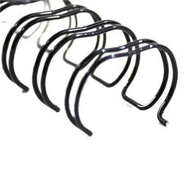 GBC Wire Binding Comb 21 Loop 6mm A4 Black Pack 100
