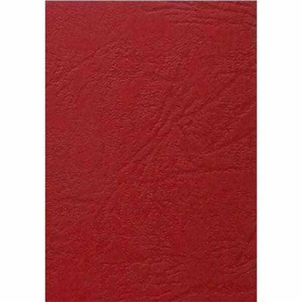 Gold Sovereign Binding Cover Leathergrain 250GSM A4 Red Pack 100