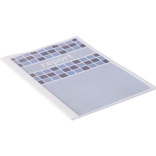 Gold Sovereign Thermal Binding Cover 1.5mm Spine White Back/Clear Front Box 100