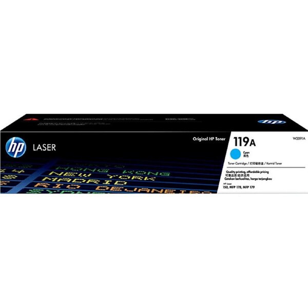 HP 119A Toner Ink Cartridge Cyan LaserJet Genuine W2091A