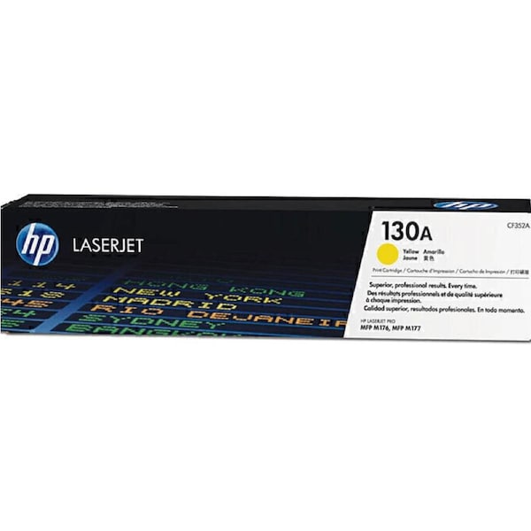 HP 130A Toner Ink Cartridge Yellow CF352A LaserJet Genuine