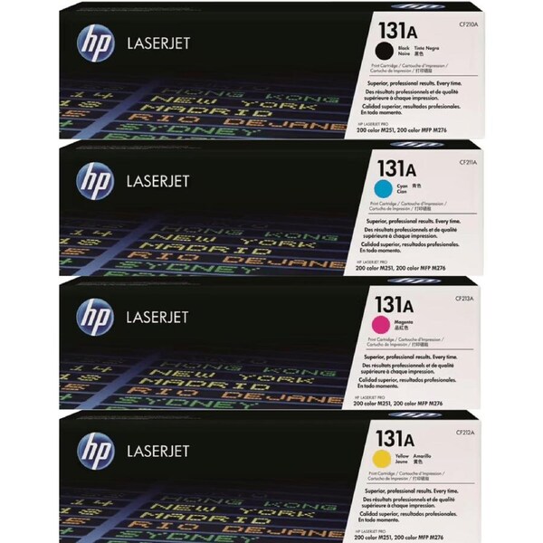 HP 131A Toner Ink Cartridge Black/Cyan/Magenta/Yellow Set LaserJet Genuine