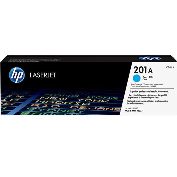 HP 201A Toner Ink Cartridge Cyan CF401A Genuine Original LaserJet