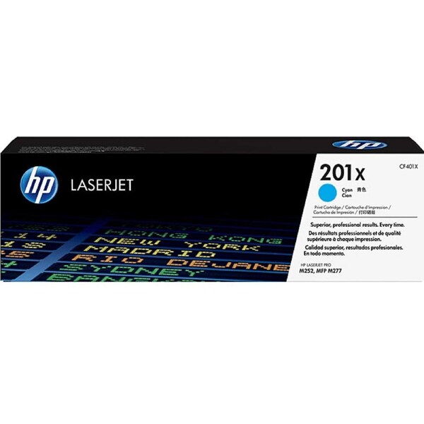 HP 201X Toner Cartridge High Yield Cyan CF401X LaserJet Genuine