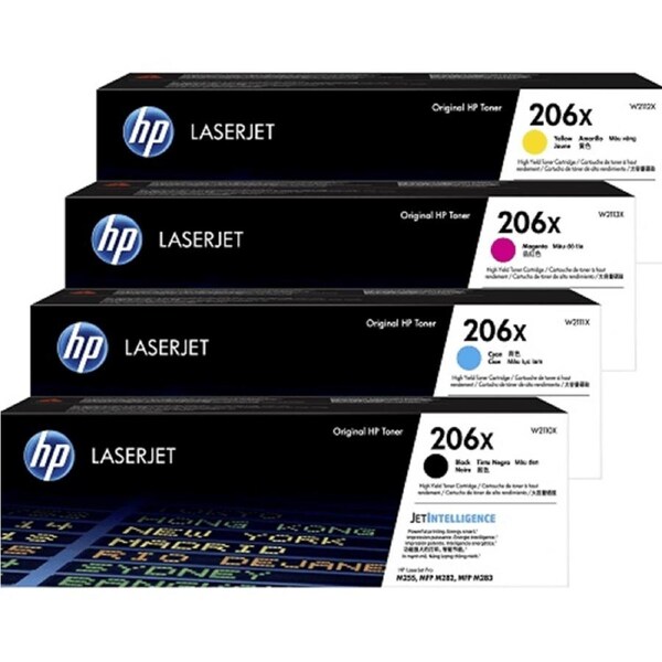 HP 206X Toner Ink Cartridge LasterJet Intelligence Black/Cyan/Magenta/Yellow Colour Set