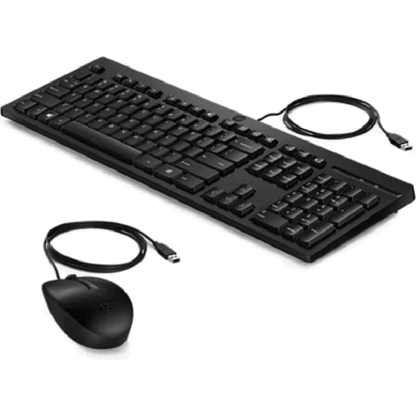 HP 225 Mouse Keyboard Wired Combo Bundle Set Computer