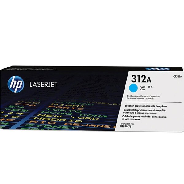 HP 312A Toner Ink Cartridge Cyan Genuine LaserJet CF381A