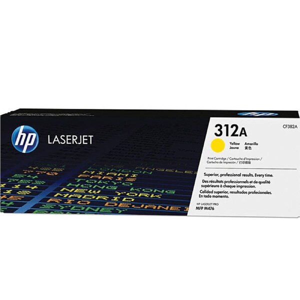 HP 312A Toner Ink Cartridge Yellow LaserJet Genuine CF382A