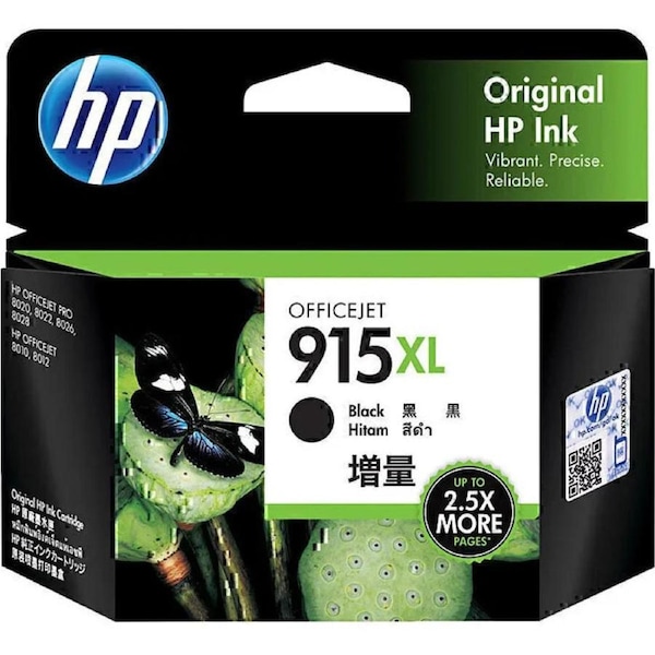 HP 915XL Ink Cartridge High Yield Black Genuine Original