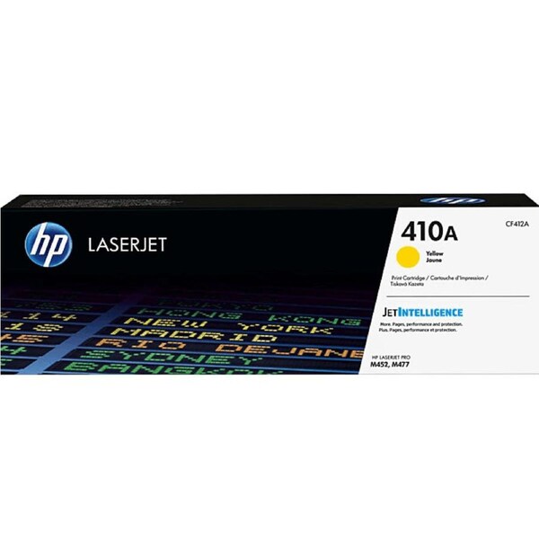 HP 410A Toner Ink Cartridge Yellow LaserJet Genuine CF412A