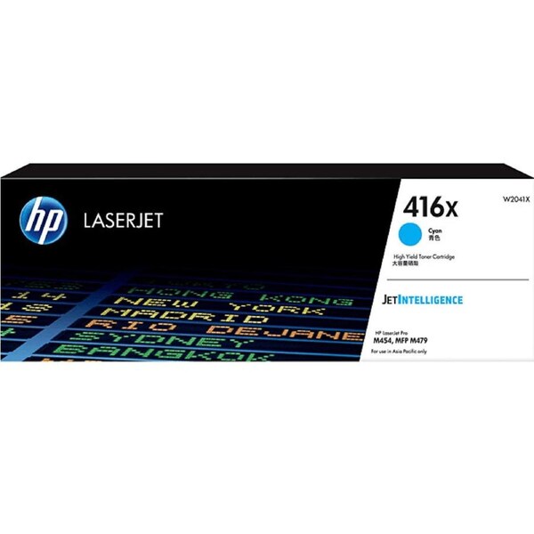 HP 416X Toner Ink Cartridge High Yield Cyan W2041X LaserJet Pro Genuine
