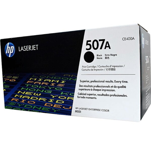 HP 507A Toner Ink Cartridge Black CE400A Genuine
